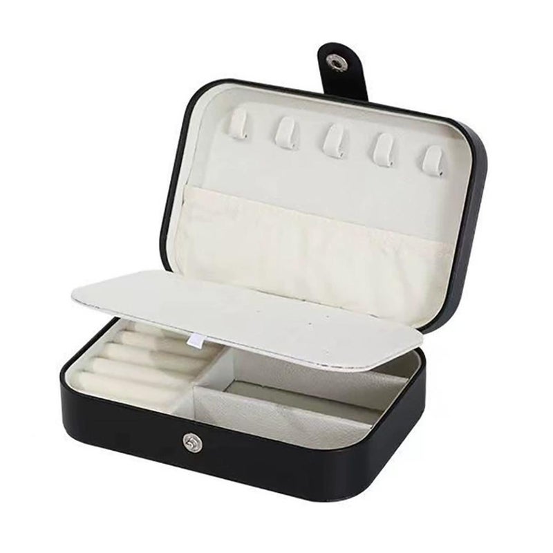 Portable jewelry travel jewelry storage box, earrings, necklaces, bracelets, and other jewelry; small, easy to carry, and anti-oxidation. - Image 1
